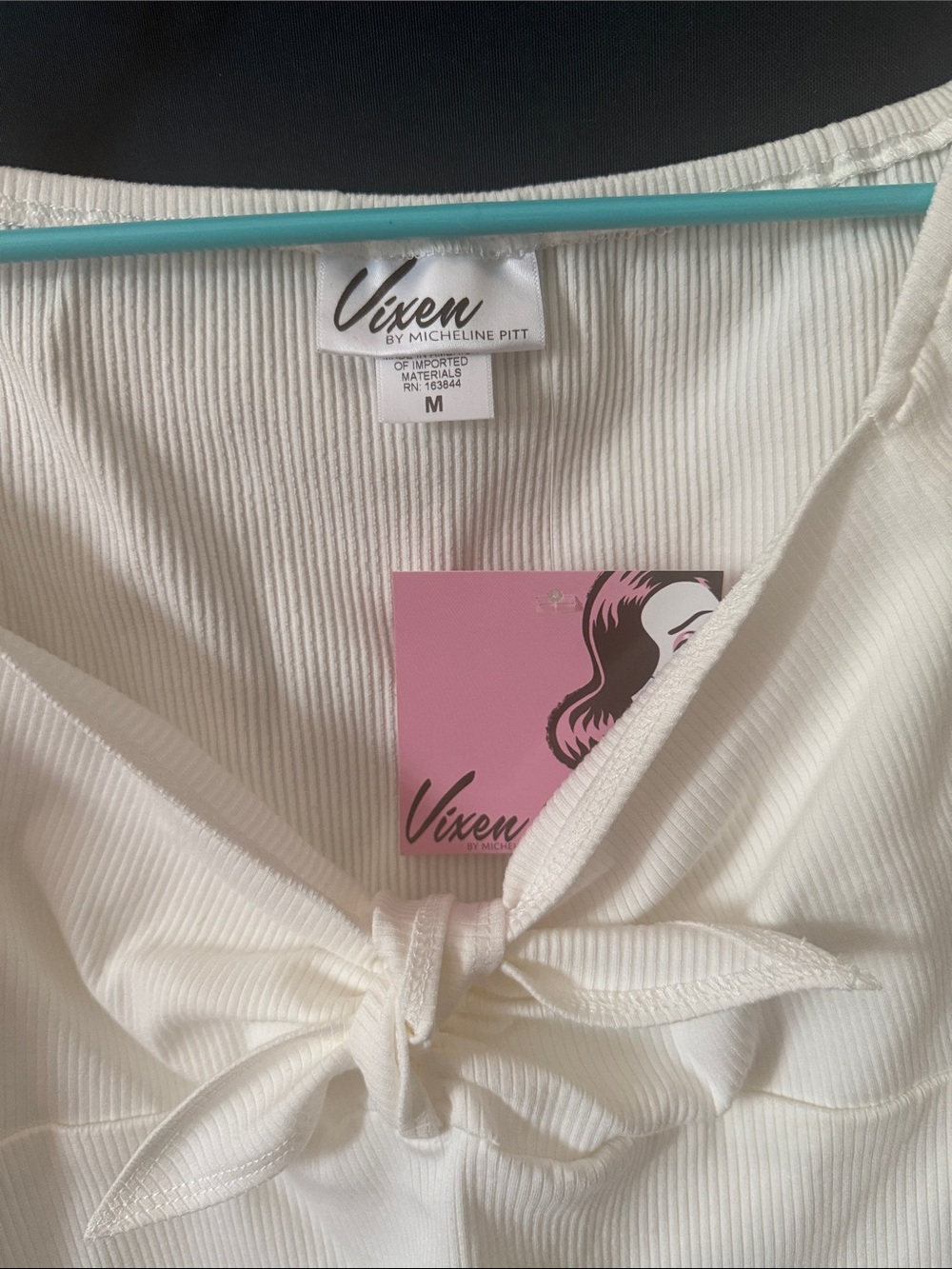 Vixen by Micheline Pitt tie me up top size medium new with tags - Picture 2 of 3